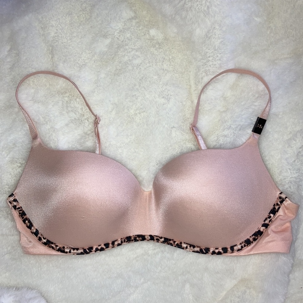 VS Wiress Balconet-34C Pink & Animal Print - NWOT